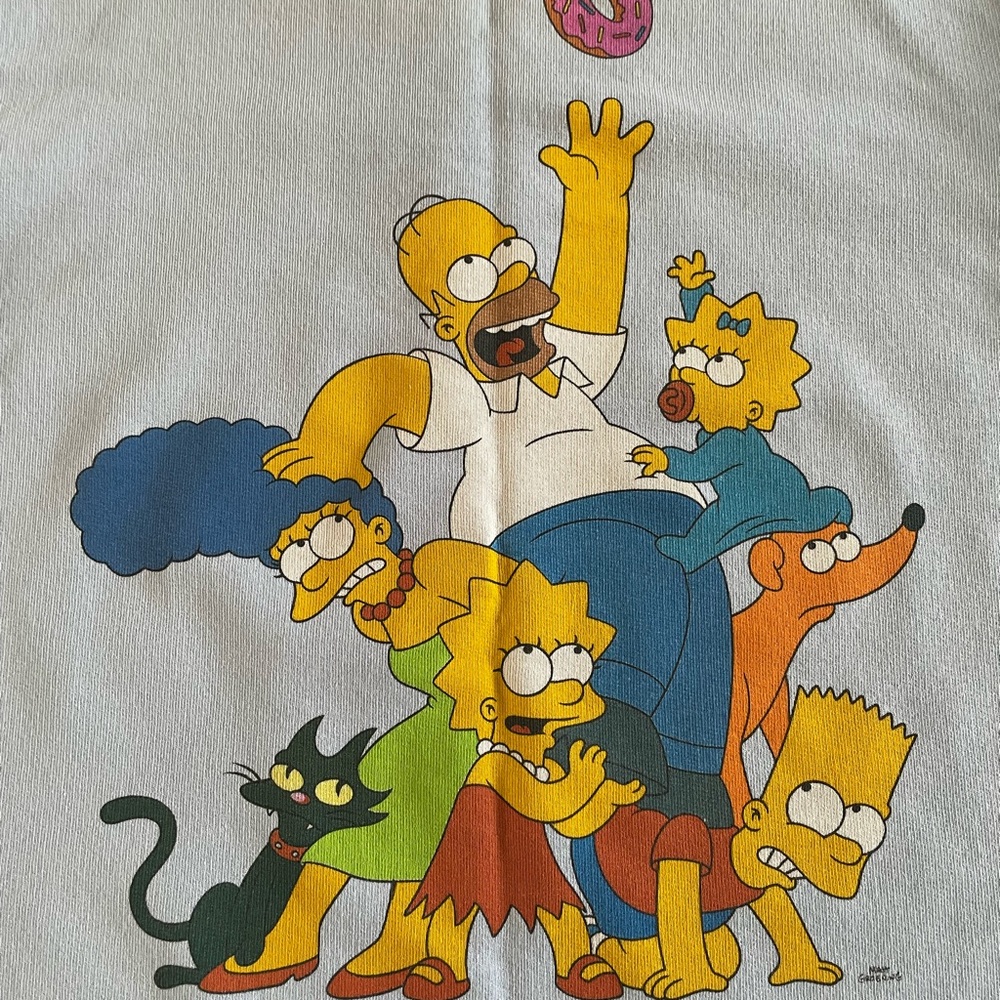 Zara The Simpsons Light Blue Sweatshirt 🎏 - Picture 7 of 9